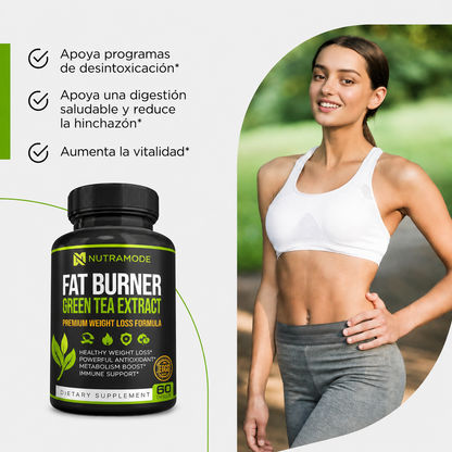 QUEMADOR DE GRASA CON EXTRACTO DE TÉ VERDE — Zevrion™ 🚚 ENVÍO GRATIS
